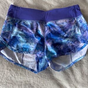 Ivivva Blue-Purple Marble Athletic Shorts